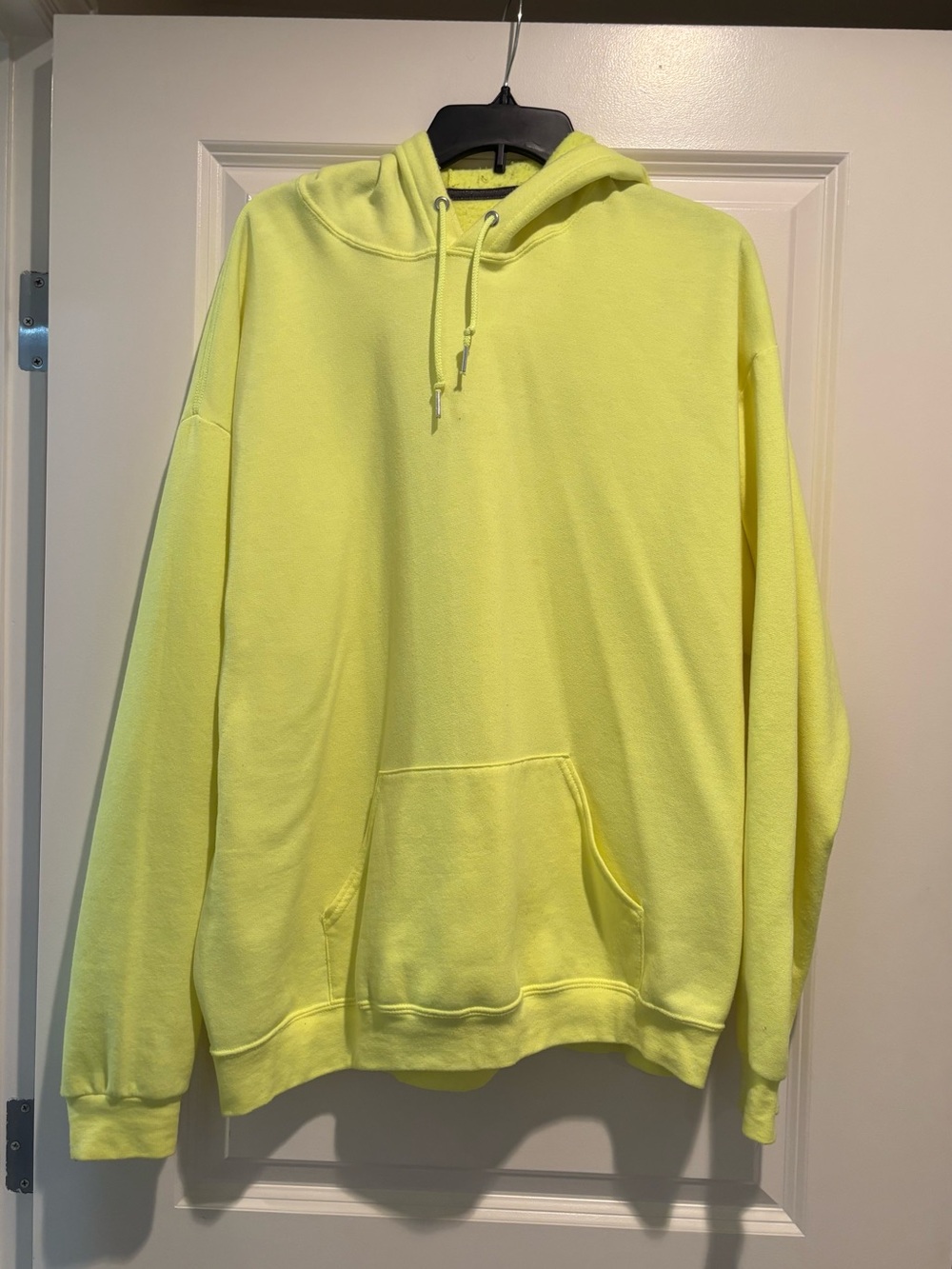 Fruit of the Loom Men's Bright Yellow Pullover Hoodie